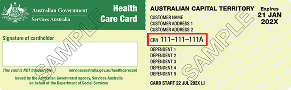 healthCareCard-refNo-image